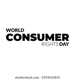 World consumer rights day poster concept. 15 march, poster vector, World Consumer Rights Day is celebrated on March 15th Paper cut design Vector Design for banner.