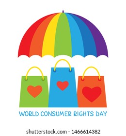 World Consumer Rights Day Vector Conceptual Stock Vector (Royalty Free ...