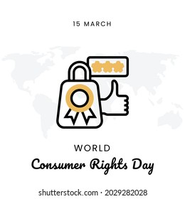                                   
World Consumer Rights Day, Vector illustration design.