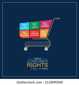 World Consumer Rights Day Vector Illustration