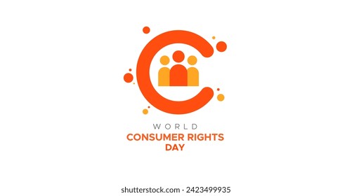 world consumer rights day. Vector design with the concept of celebrating world consumer rights day. March 15.