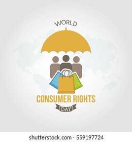 World Consumer Rights Day Vector Illustration Stock Vector (Royalty ...