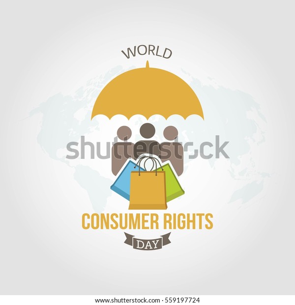 World Consumer Rights Day Vector Illustration Stock Vector (royalty 