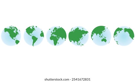 World continents icon. vector illustration 