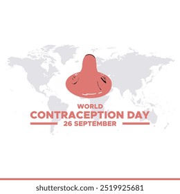 Día Mundial de la Anticoncepción, 26 de septiembre, Día Mundial de la Anticoncepción, diseño de Plantillas de redes sociales, Anuncio, anuncios, publicación, diseño de carretes, Plantilla editable, acciones o Ilustraciones vectoriales, archivo eps.