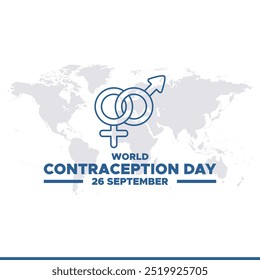 Día Mundial de la Anticoncepción, 26 de septiembre, Día Mundial de la Anticoncepción, diseño de Plantillas de redes sociales, Anuncio, anuncios, publicación, diseño de carretes, Plantilla editable, acciones o Ilustraciones vectoriales, archivo eps.