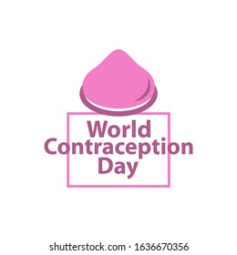 World Contraception Day on September 26th vector for banner and background.