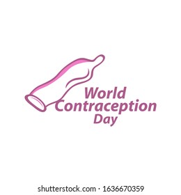 World Contraception Day on September 26th vector for banner and background.