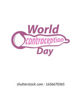 World Contraception Day on September 26th vector for banner and background.