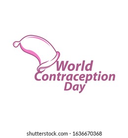 World Contraception Day on September 26th vector for banner and background.