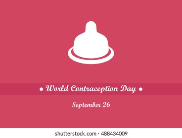 World Contraception Day vector. Vector illustration of a condom. Important day