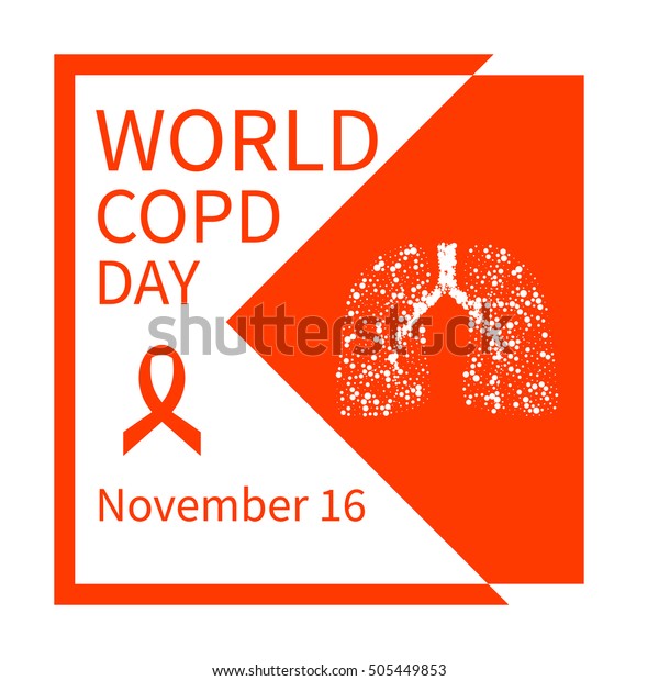 World Copd Day Chronic Obstructive Pulmonary Stock Vector (Royalty Free ...