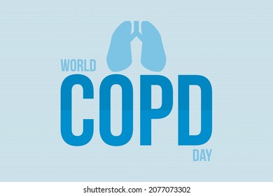 World Copd Day Typography Vector Illustration Stock Vector (Royalty ...