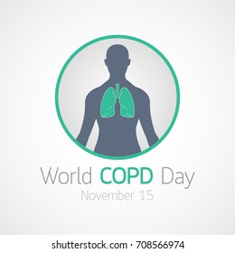 World COPD Day Vector Icon Illustration