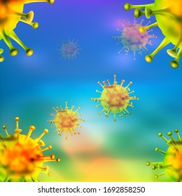 concepto de ataque del virus Corona del mundo. mundo/tierra poner máscara para luchar contra el virus Corona. Concepto de lucha contra el virus, el peligro y las enfermedades de salud pública. ilustración vectorial aislada 