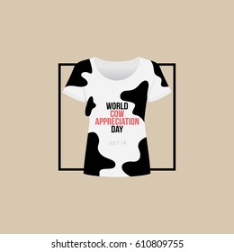 World Cow Appreciation Day Vector Illustration. Suitable for Greeting Card, Poster and Banner.