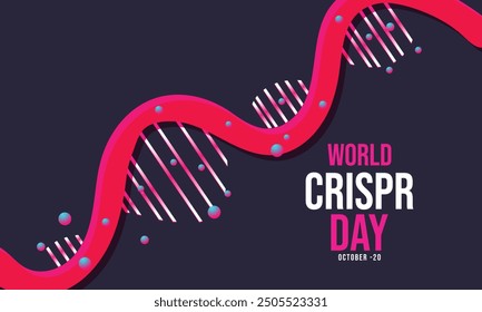 World Crispr day. background, banner, card, poster, template. Vector illustration.