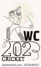 world cup 2023 flyer with background color