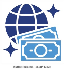 World Currency Icon Element For Design