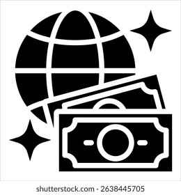 World Currency Icon Element For Design