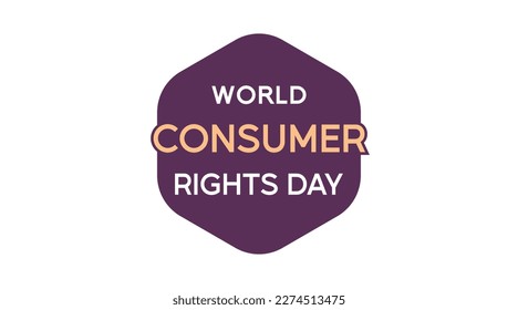 world customer rights day
with a shopping cart. world customer day celebration vector design. March 15th