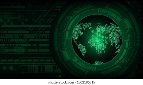 world cyber circuit future technology concept background