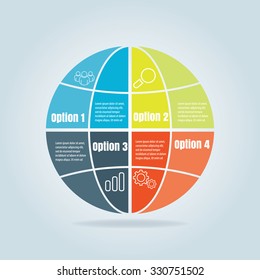 world cycle diagram 4 options,template for info graphic,brochure,presentation,etc.