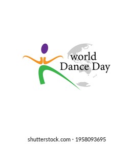 world dance day concept. illustration vector