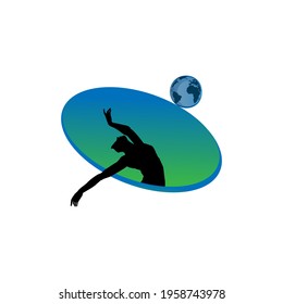 world dance day concept. illustration vector