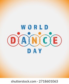Día Mundial de la Danza. Ilustración vectorial.