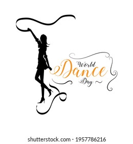 world dance day web banner design. illustration vector