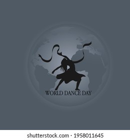 world dance day web banner design. illustration vector