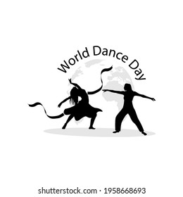 world dance day web banner design. illustration vector