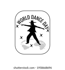 world dance day web banner design. illustration vector