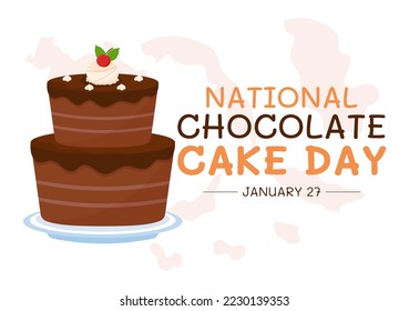 World Dark Chocolate Day On February 1st for the Health and Happiness That Choco Brings in Flat Style Cartoon Hand Drawn Templates Illustration