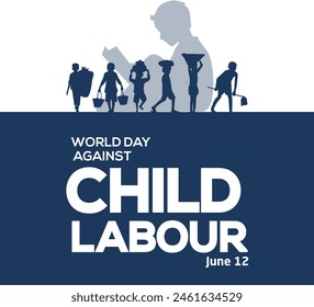 World Day Against Child Labor Concept With Child. abstract vector illustration design
