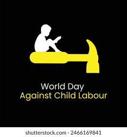 World Day Against Child Labor Concept With Child.