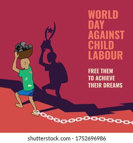 World day against child labour, free them to achive their dream, stop child labour in India and world, 