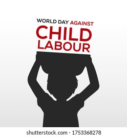 World Day Against Child Labour Sign Stock Vector (Royalty Free ...