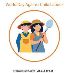 The World Day Against Child Labour flyer is a powerful visual awareness tool designed to highlight the global fight to end child labour.