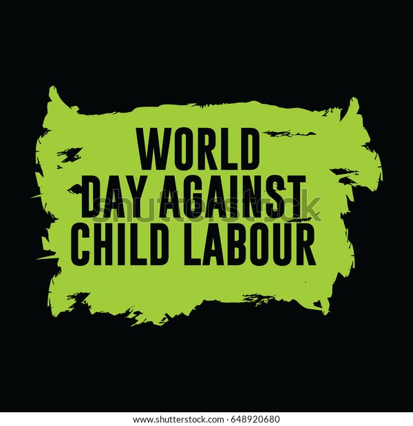 World Day Against Child Labour Logo Stock Vector (Royalty Free) 648920680