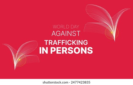  World Day Against Trafficking in Persons poster or banner design