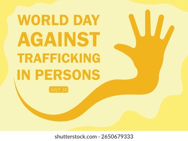 DIA MUNDIAL CONTRA O TRÁFICO DE PESSOAS CAPA VETORIAL, CARTAZ, POSTAGEM SOCIAL, FOLHETO, MODELO, BANNER, PLANO DE FUNDO ILUSTRAÇÃO GRÁFICA NOVO DESIGN