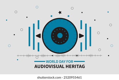 World Day for Audiovisual Heritage. 27 October. Template for banner