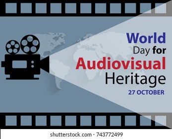 World Day For Audiovisual Heritage Background