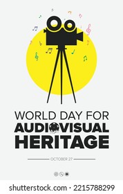 World Day for Audiovisual Heritage Poster Film Camera Roll 001