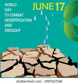 world day to combat desertification and drought. web banner design. illustration vector