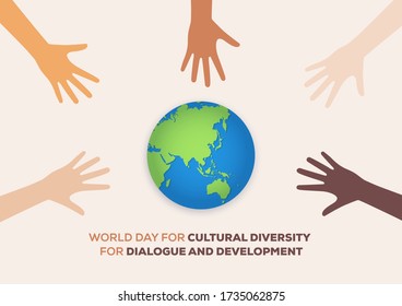 World Day For Cultural Diversity For Dialogue And Development Vector