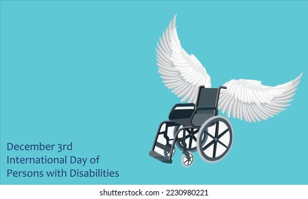 world day of the disabled. wheelchair vector image
