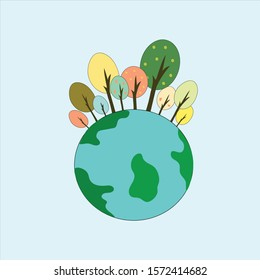 World Day. Eco-friendly concept. Earth Day concept illustration World environment day earth conservation background